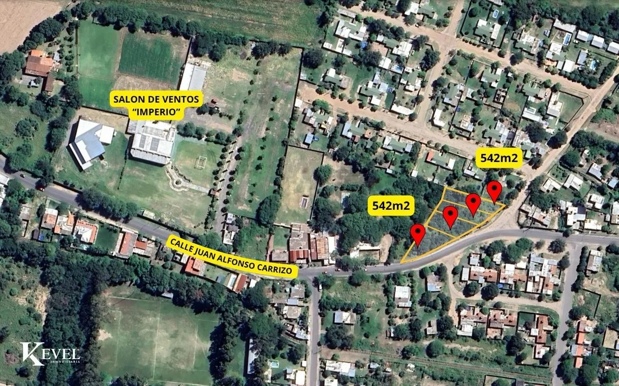 Terreno / Lote en venta de 542 m²
