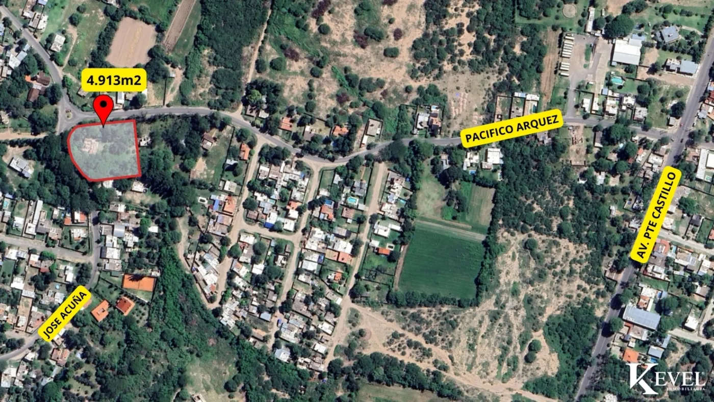 Terreno de 4.900 m² en villa dolores