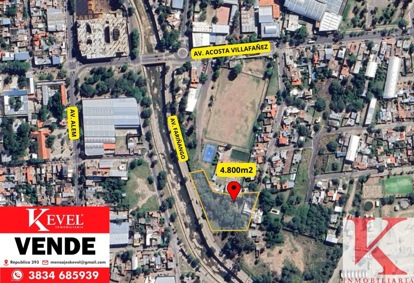 Lote sobre avenida c/ luz, agua, cloacas, listo para escriturar