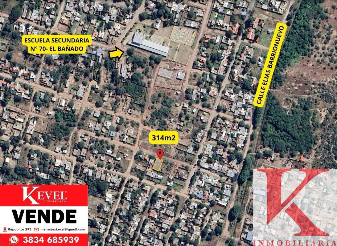 Lote de 314 m² en valle viejo, el bañado- listo para escriturar