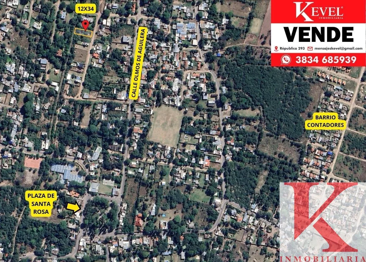 Lote en santa rosa, valle viejo con servicio de luz y agua. Listo p/ escriturar