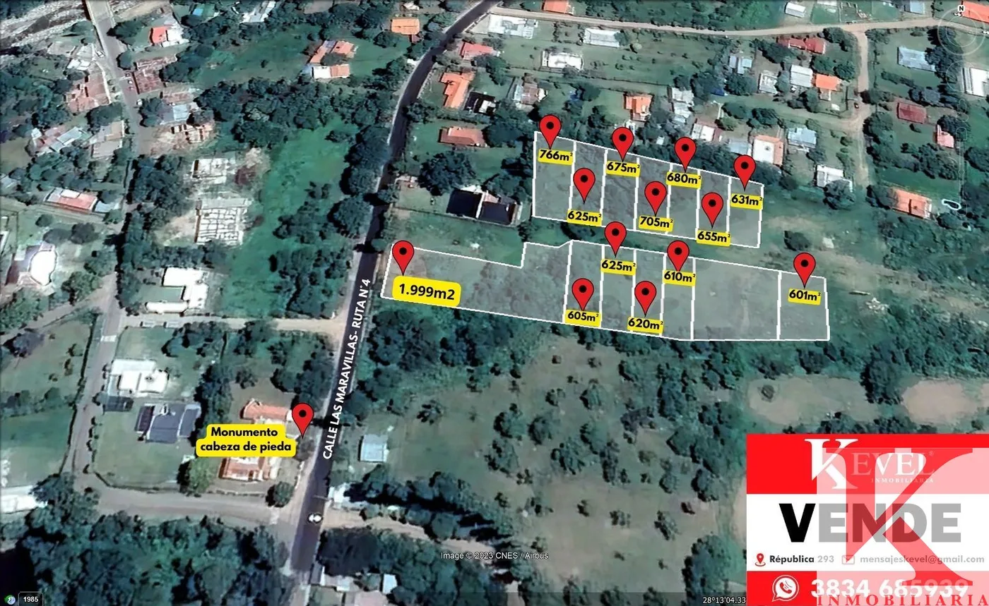 Terreno / Lote en venta de 1999 m²