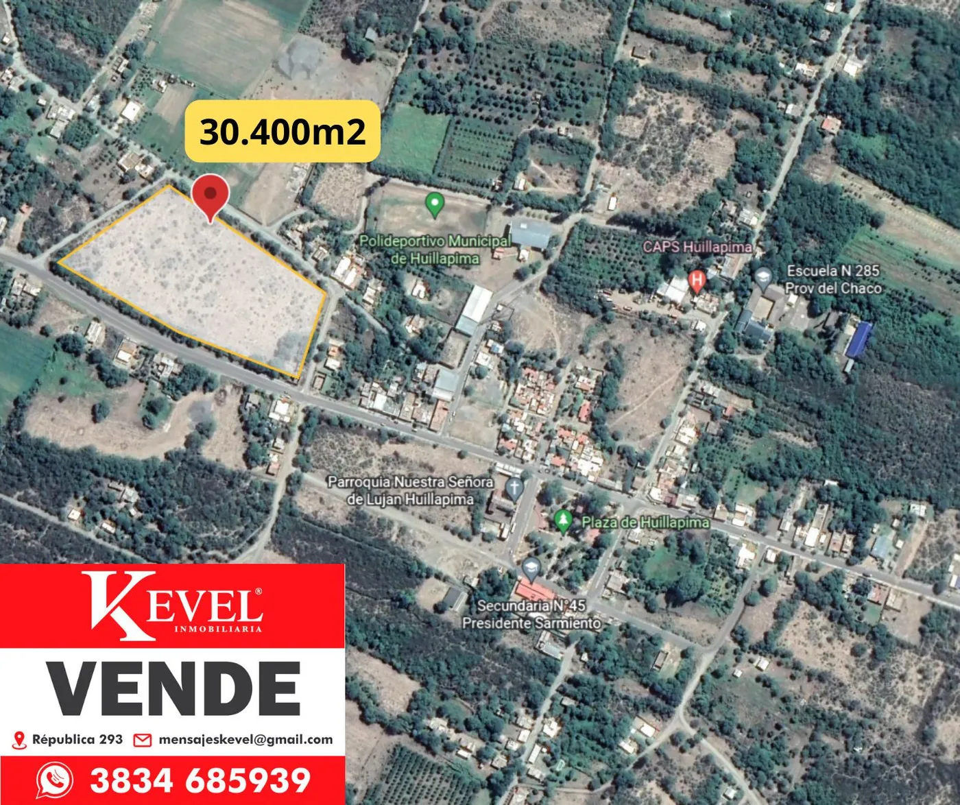 Terreno de 30.400 m² en huillapima