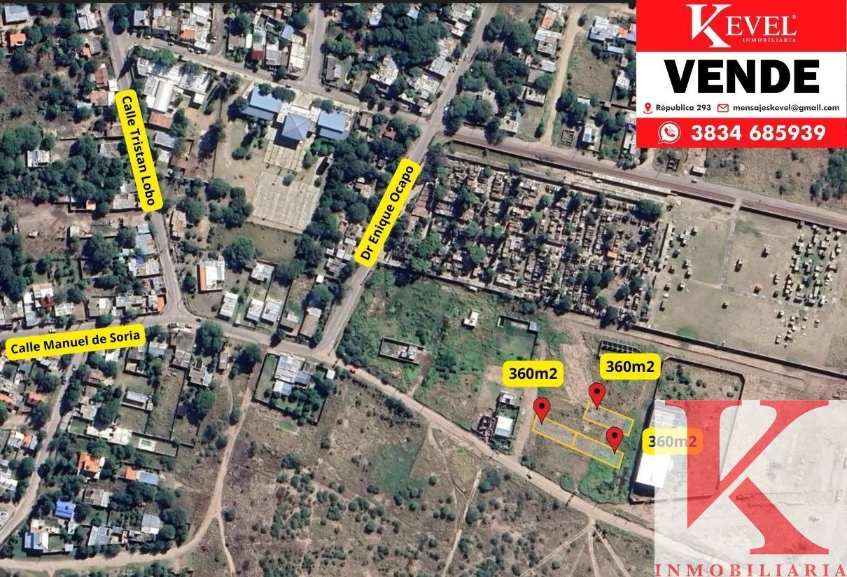 Terrenos de 360 m² en adelante