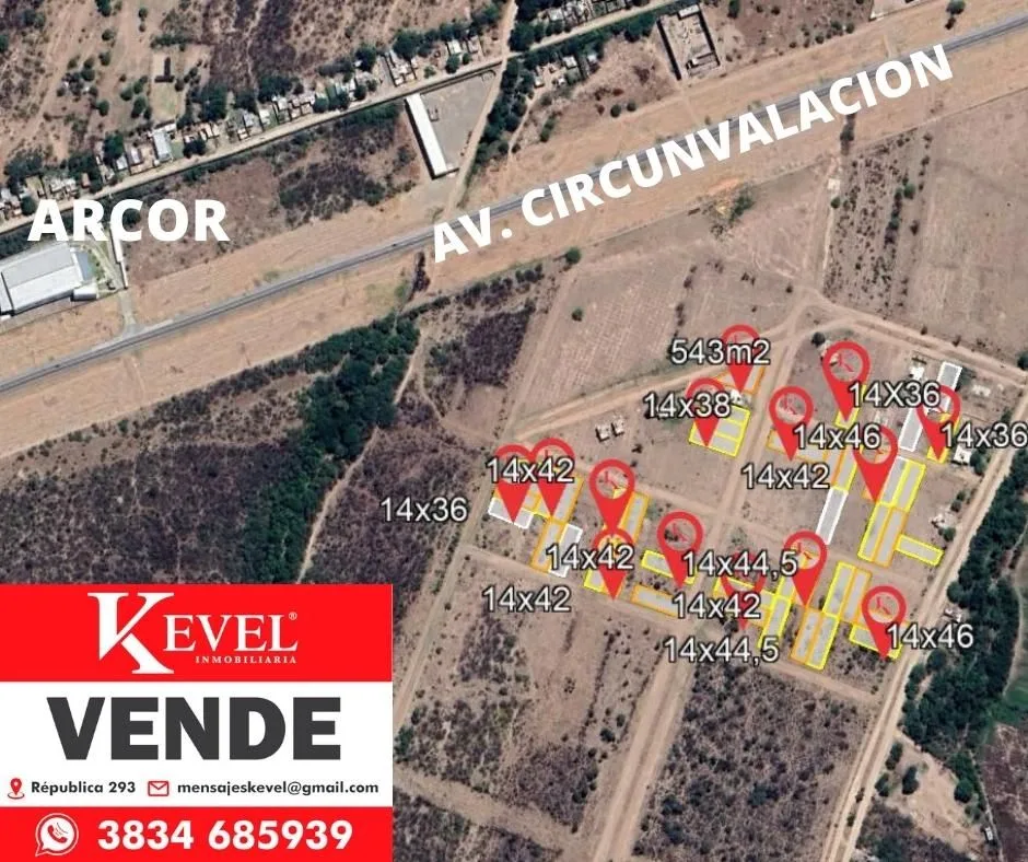 Loteo nueva catamarca a metros de av. Circunvalacion