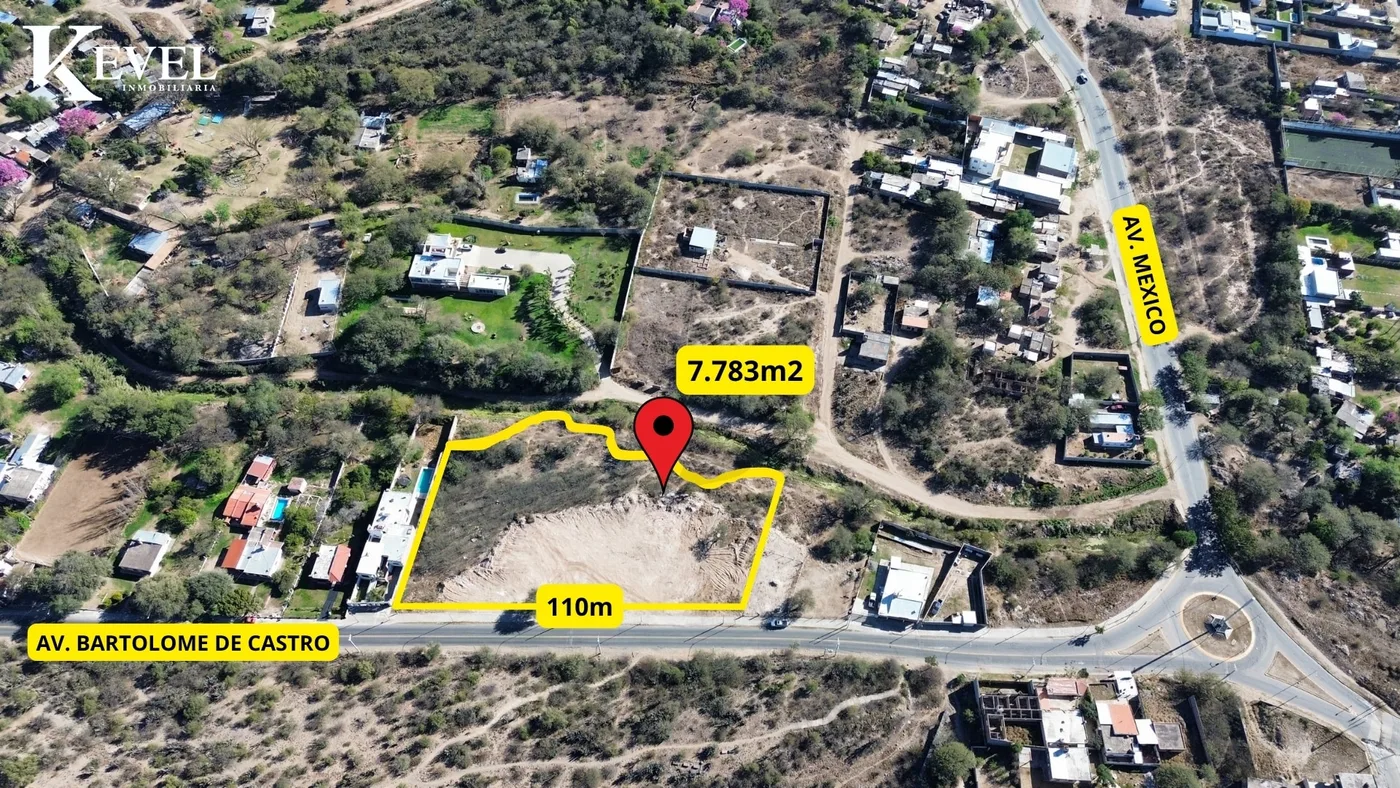 Terreno de 7.833 m² sobre av. Bartolome de castro